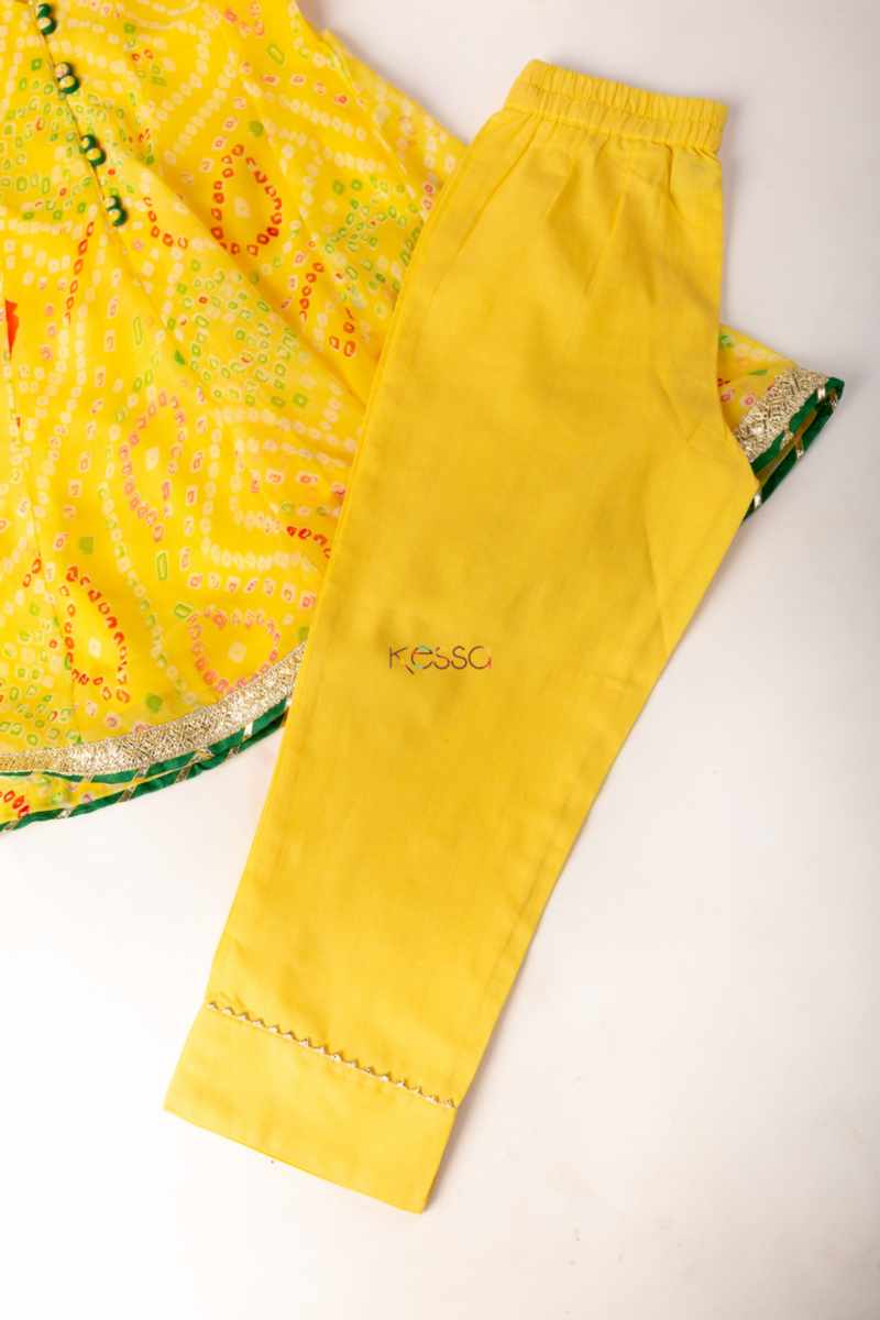 Image for Kusvaa Wsk49 Anila Girl Kalidaar Dress Closeup 2