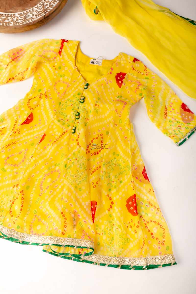 Image for Kusvaa Wsk49 Anila Girl Kalidaar Dress Front