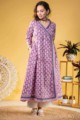 Image for Kusvaa Wsr335 Kusum Angrakha Block Printed Kurta Side