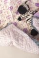 Image for Kaq224 Lavanya Blockprint Mulmul Baby Quilt Side