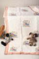 Image for Kaq225 Siti Blockprint Mulmul Baby Quilt Closeup