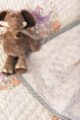 Image for Kaq229 Pushti Blockprint Mulmul Baby Quilt Side