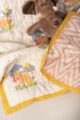 Image for Kaq231 Kanishka Blockprint Mulmul Baby Quilt Side