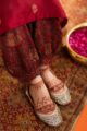 Image for Kusvaa Avdaf192 Akshaya Chanderi Kurta With Cotton Salwar Closeup 2