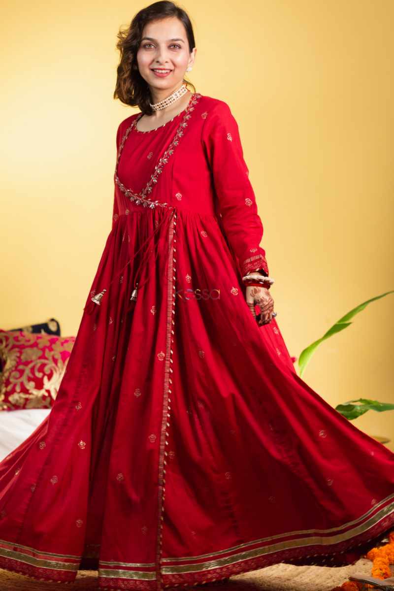 Image for Kusvaa Avdaf195 Haima Full Length Kalidaar Dress Featured