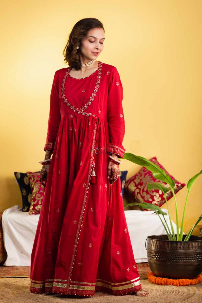 Image for Kusvaa Avdaf195 Haima Full Length Kalidaar Dress Front