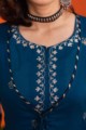 Image for Kusvaa Avdaf198 Baruni Cotton Jacket Kurta With Sharara Closeup
