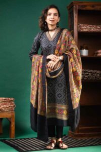 Image for Kusvaa Kuoj179 Shaili Pashmina Kurta Dupatta Set Featured