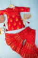 Image for Kusvaa Mbe33 Prisha Cotton Sharara Top Set With Dupatta Front