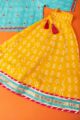 Image for Kusvaa Mbe34 Akriti Girl Cotton Skirt With Top And Dupatta Set Side