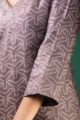 Image for Kusvaa Nekurta17 Hansika Tussar Kurta Dupatta Set Closeup 2