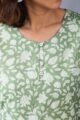 Image for Kusvaa Taf100 Sagara Straight Cotton Kurta Closeup