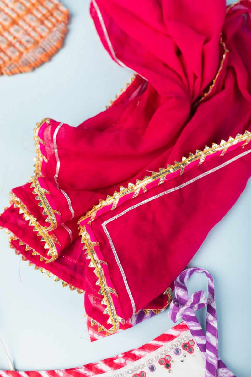 Image for Kusvaa Vck10 Nithyan Girls Skirt Complete Set Closeup 2