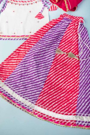 Image for Kusvaa Vck10 Nithyan Girls Skirt Complete Set Side