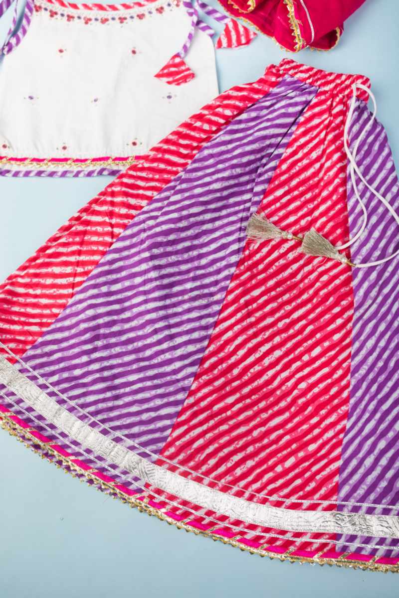 Image for Kusvaa Vck10 Nithyan Girls Skirt Complete Set Side