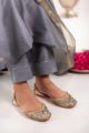 Image for Kusvaa Ws914 Nayna Silk Kurta Pant Set With Kota Doria Dupatta Closeup 2