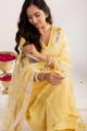Image for Kusvaa Ws915 Adhiti Cotton Kurta With Pant And Organza Dupatta Sitting