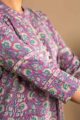 Image for Kusvaa Wsr347 Hanita Block Print Short Kurti Closeup 2