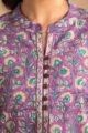 Image for Kusvaa Wsr347 Hanita Block Print Short Kurti Closeup