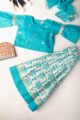 Image for Kusvaa Aj72 Lavali Girl Cotton Skirt With Top And Dupatta Set Side