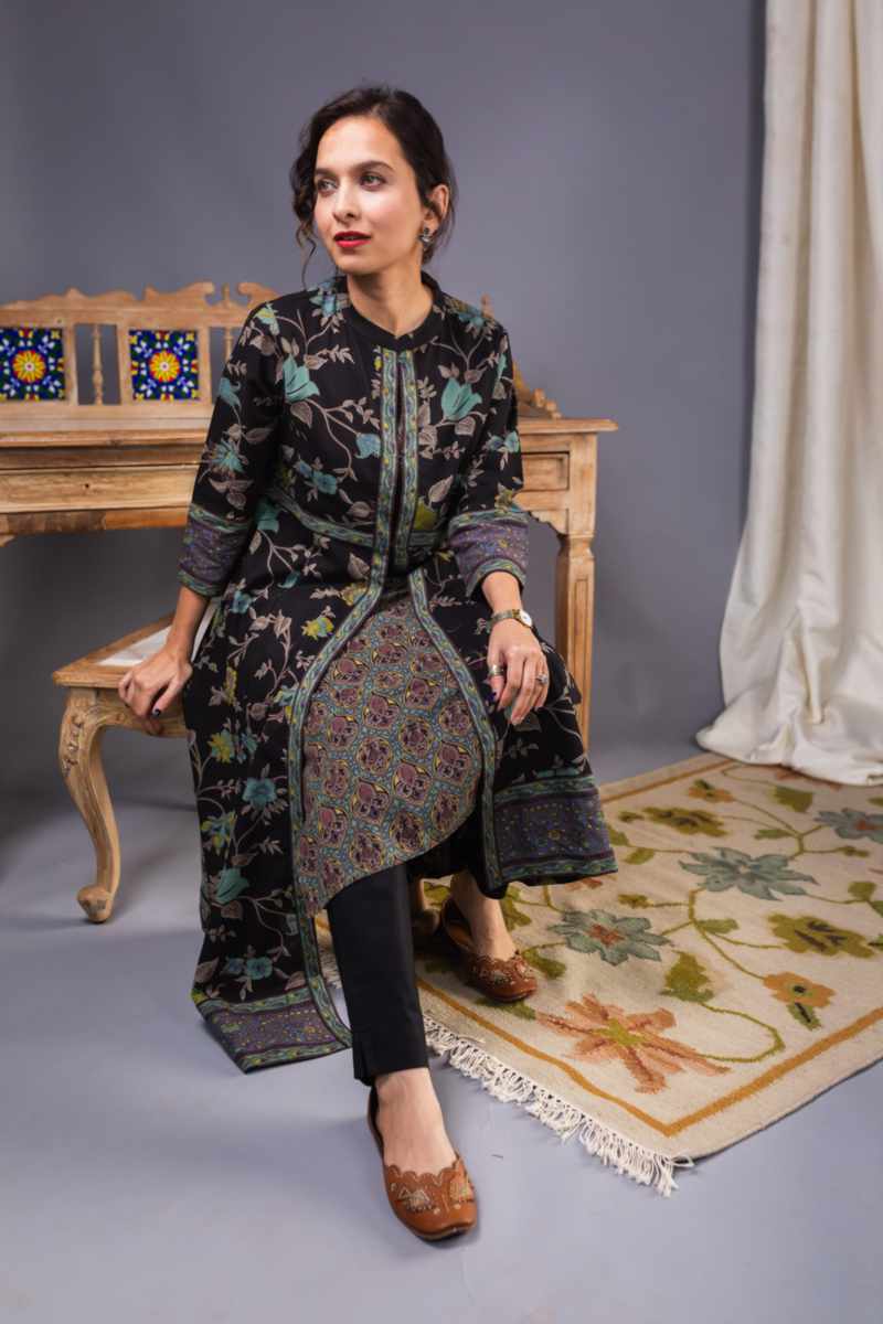 Image for Kusvaa Avdaf200 Venya Cotton A Line Kurta With Inner Sitting
