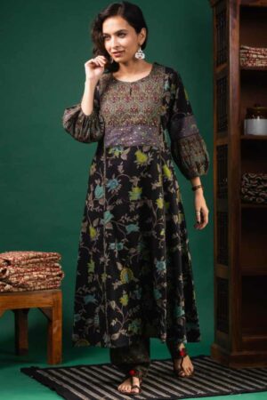 Image for Kusvaa Avdaf201 Jasmira Cotton Kurta Salwar Set Featured