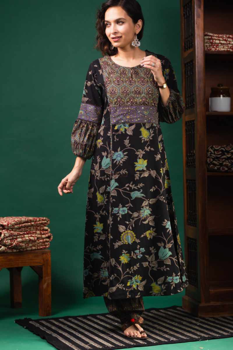 Image for Kusvaa Avdaf201 Jasmira Cotton Kurta Salwar Set Front