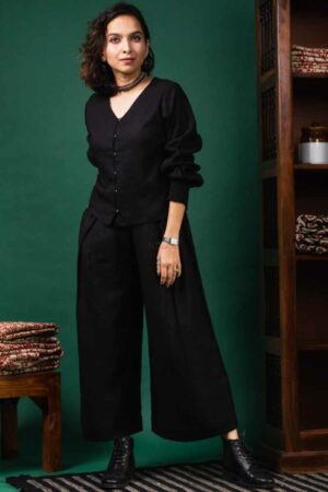 Image for Kusvaa Avdaf202 Lalita Cotton Linen Top Pant Set Front