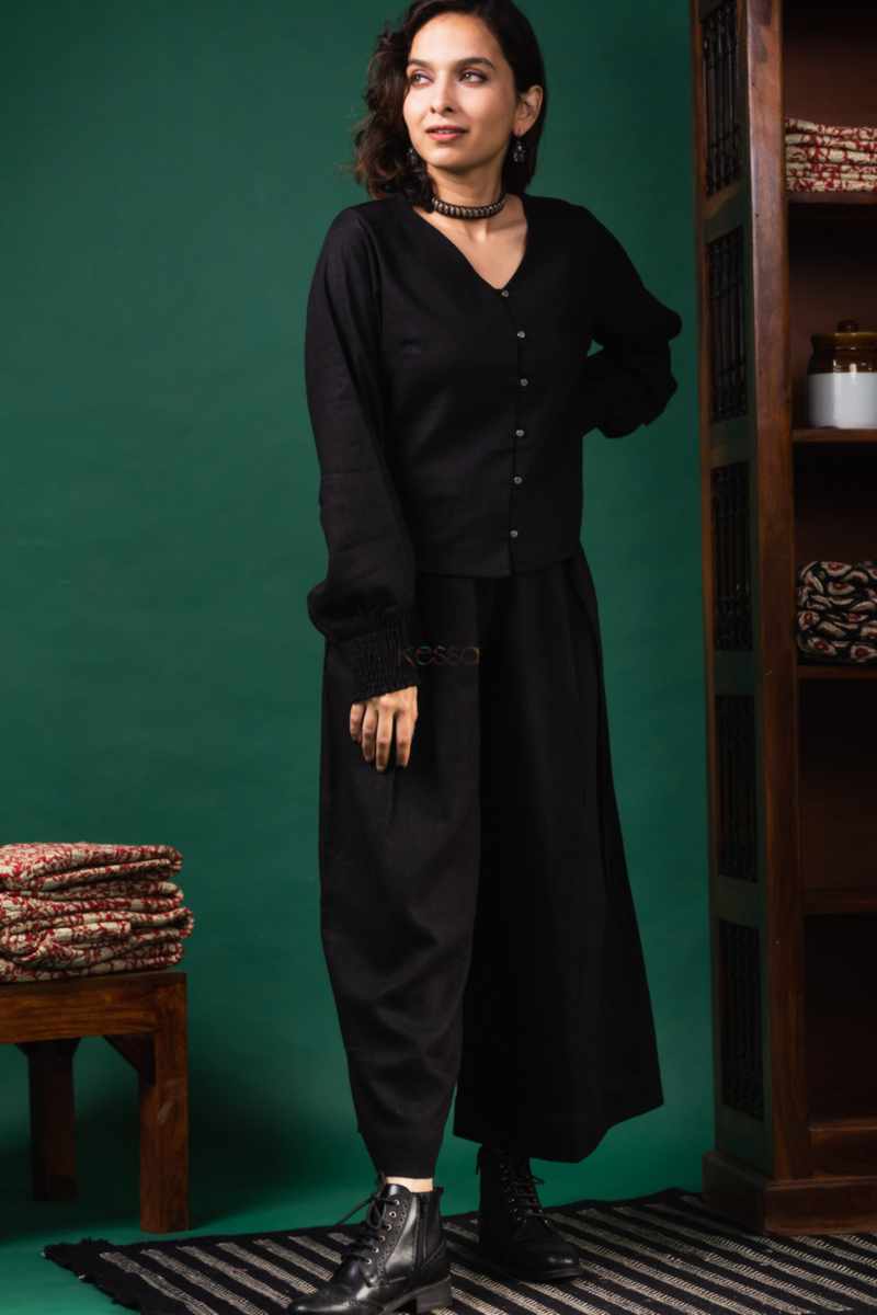 Image for Kusvaa Avdaf202 Lalita Cotton Linen Top Pant Set Side