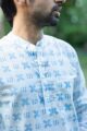 Image for Kusvaa Awk50 Atamveer Block Print Men Shirt Closeup