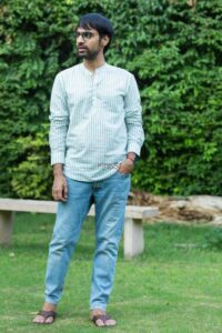 Image for Kusvaa Awk51 Agosh Block Print Men Short Kurta Featured