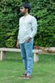 Image for Kusvaa Awk51 Agosh Block Print Men Short Kurta Side