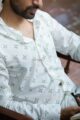 Image for Kusvaa Awk52 Aakash Block Print Men Shirt Closeup