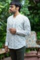 Image for Kusvaa Awk52 Aakash Block Print Men Shirt Side
