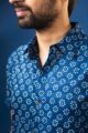 Image for Kusvaa Bpr17 Mridul Block Print Half Sleeves Shirt Closeup