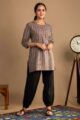 Image for Kusvaa Bpr20 Aprita Block Print Short Kurti Front
