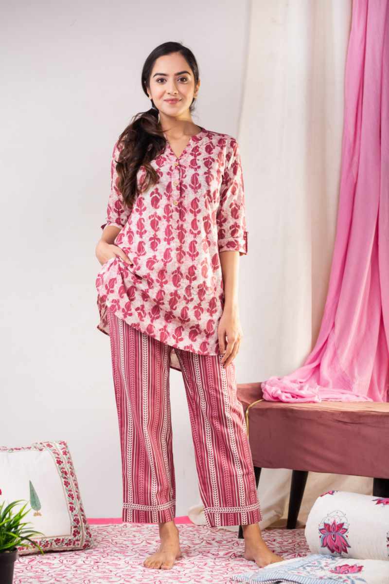 Image for Kusvaa De159 Lalima Cotton Jammies Set Front