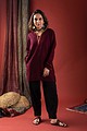 Image for Kusvaa De165 Mya Woolen Short Kurti Closeup 4 New