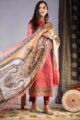 Image for Kusvaa Kuoj183 Urvi Tusser Kurta Dupatta Set Side