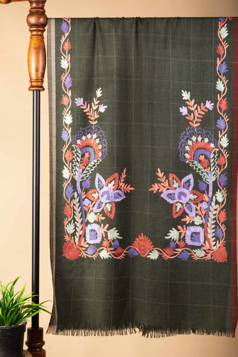 Image for Kusvaa Kusl89d Medha Woolen Shawl Side