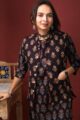 Image for Kusvaa Sj29maroon Varali Quilted Half Sleeves Reversible Silk Jacket Side New