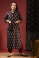 Image for Kusvaa Sj29maroon Varali Quilted Half Sleeves Reversible Silk Jacket Sitting