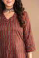 Image for Kusvaa Taf99 Ashwini Straight Regular Kurta Closeup 2