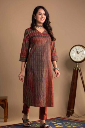 Image for Kusvaa Taf99 Ashwini Straight Regular Kurta Featured