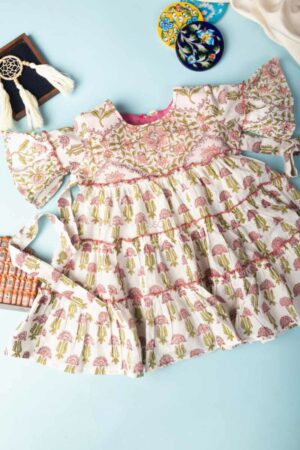 Image for Kusvaa Vck12 Iksha Cotton Girls Frock Featured