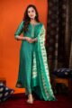 Image for Kusvaa Ws936 Amita Chanderi Kurta Dupatta Set Front