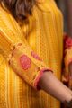 Image for Kusvaa Ws941 Indu Chanderi Kurta Dupatta Set Closeup 2