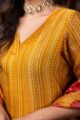 Image for Kusvaa Ws941 Indu Chanderi Kurta Dupatta Set Closeup