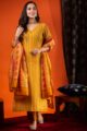 Image for Kusvaa Ws941 Indu Chanderi Kurta Dupatta Set Front
