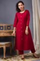 Image for Kusvaa Ws943 Prisha Acryllic Wool Straight Kurta Front
